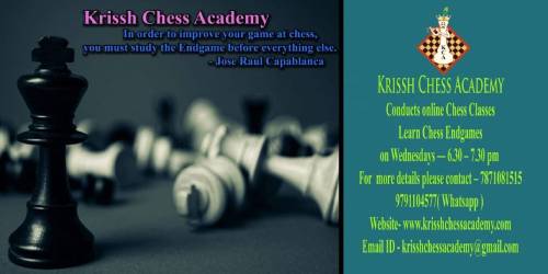 Conducts Online Chess Classes